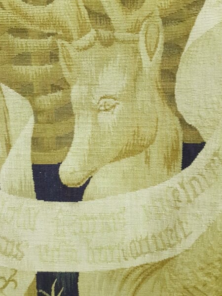 Les Cerfs Ailes (The Winged Stags) Handwoven Tapestry - 169 x 228 cm (5'6