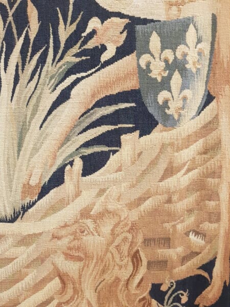 Les Cerfs Ailes (The Winged Stags) Handwoven Tapestry - 169 x 228 cm (5'6