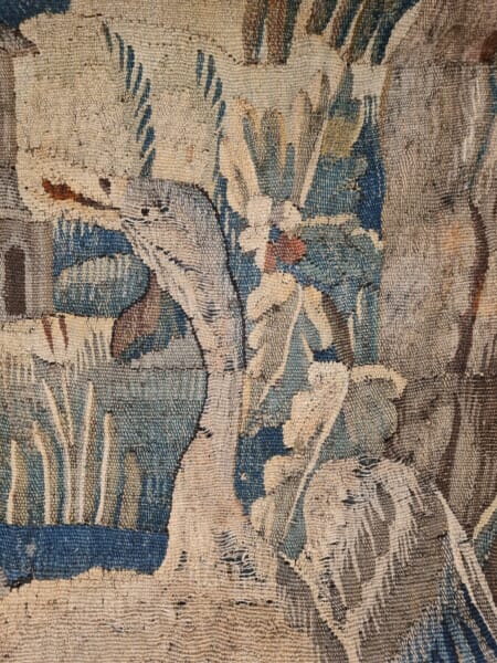 Verdure au Pagode 'J-B. Pillement' Antique Original Tapestry