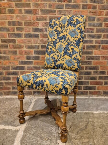 William & Mary Anemone Upholstered Sidechair - Last Piece Remaining!