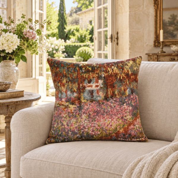The Artist's Garden by Monet Tapestry Cushion - 46x46cm (18