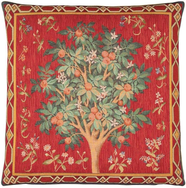 Medieval Tree Tapestry Cushion - 46x46cm (18