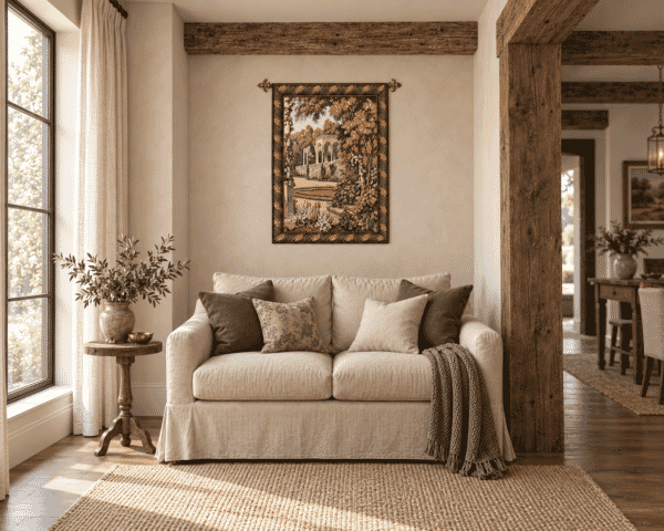 Lake Como Garden Loom Woven Tapestry - 2 Sizes Available