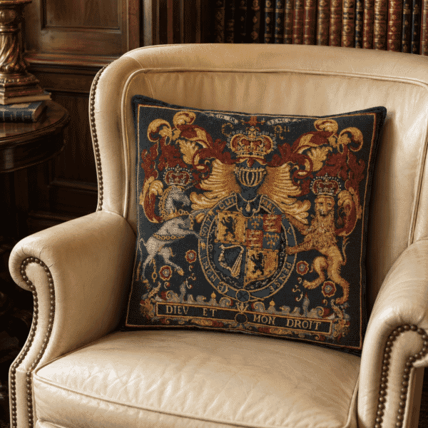 Stuart Crest Tapestry Cushion - 46x46cm (18