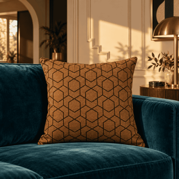 Deco Bronze Tapestry Cushion - 46x46cm (18