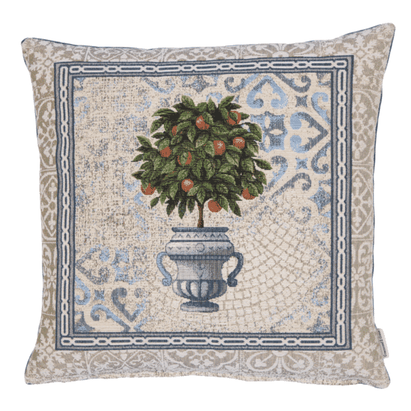 Orange Tree Woven Cushion - 42x42cm (17