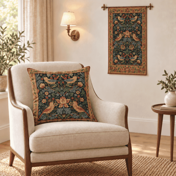 Strawberry Thief Classic Tapestry Cushion - 46x46cm (18