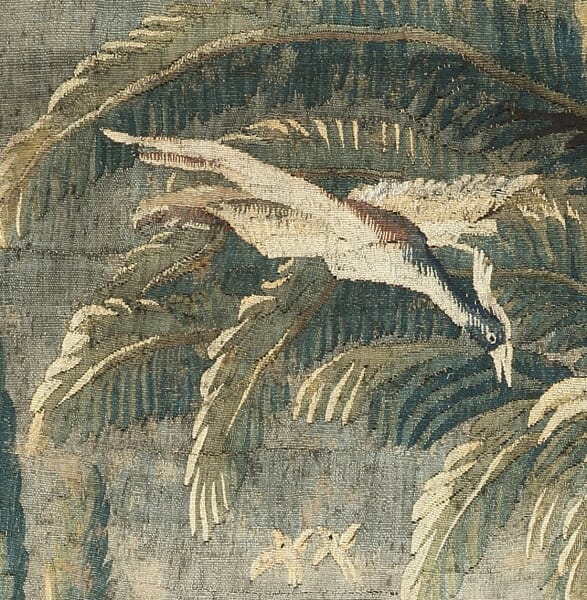 Verdure au Pagode 'J-B. Pillement' Antique Original Tapestry