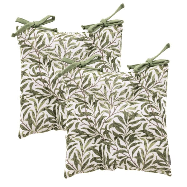 Willow Bough Woven Outdoor Seat Cushions - Set of 2 - 40 x 40 cm (16