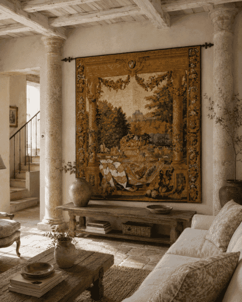 Chateau de Versailles Silkscreen Tapestry - 260 x 220 cm (8'7