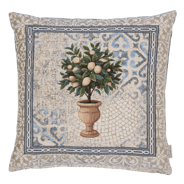 Lemon Tree Woven Cushion - 42x42cm (17