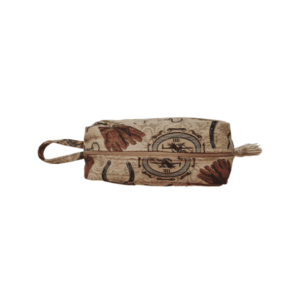 Equestrian Beige Washbag - 20 x 17 x 7cm