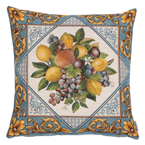 Fruit Bouquet Woven Cushion - 42x42cm (17