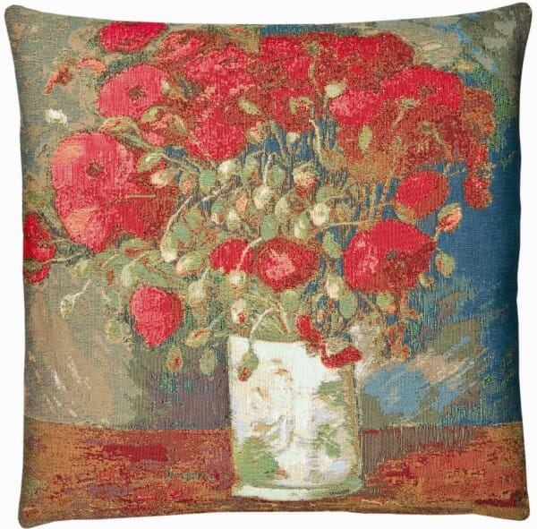 Van Gogh Poppies Tapestry Cushion - 46x46cm (18
