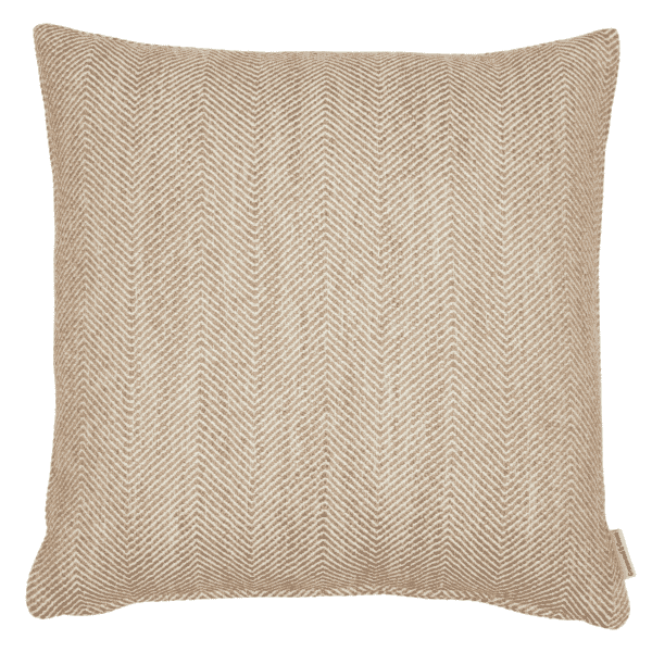 Oatmeal Herringbone Woven Cushion - 42x42cm (17