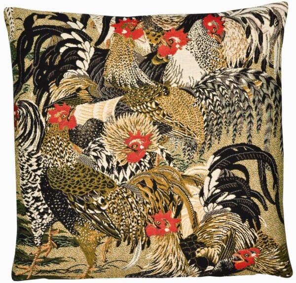 Roosters II Tapestry Cushion - 46x46cm (18