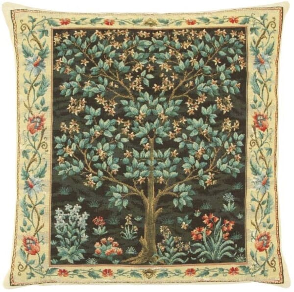 Tree of Life Dark Tapestry Cushion - 46x46cm (18
