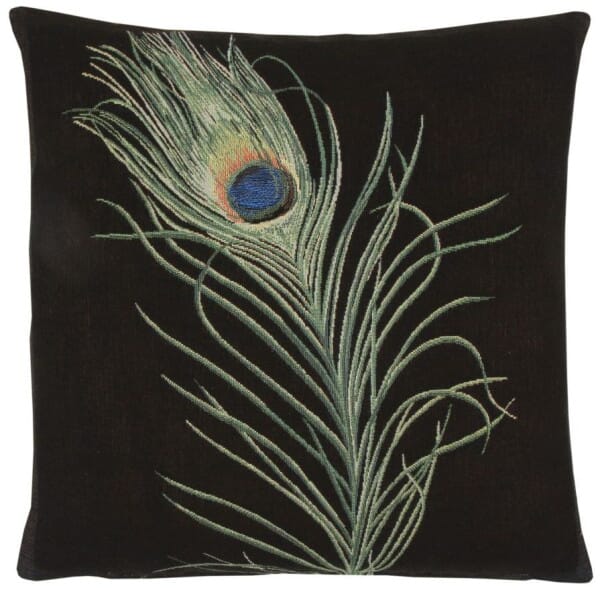 Peacock Plume Tapestry Cushion - 46x46cm (18