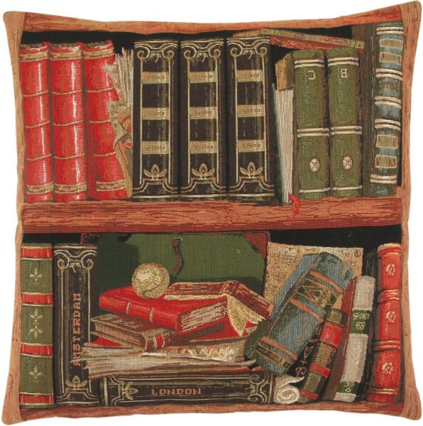 Library I Tapestry Cushion - 46x46cm (18