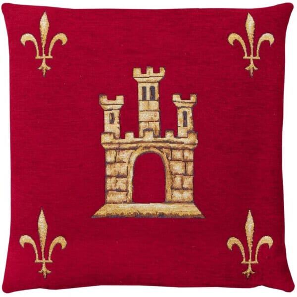 Castle Red (Chenille) Tapestry Cushion - 46x46cm (18