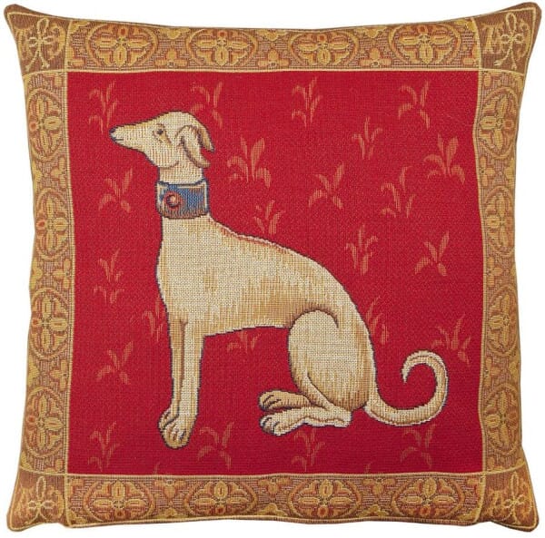 Cluny Whippet Tapestry Cushion - 46x46cm (18