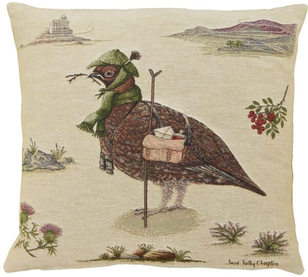 Henry Grouse the Stalker Tapestry Cushion - 46x46cm (18