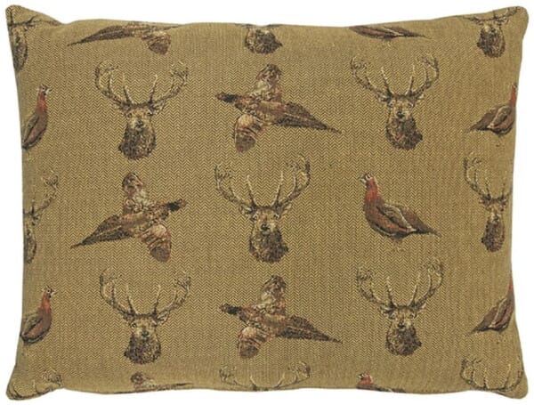 Highland Earth Cushion with Feather Filler - 33x46cm (13