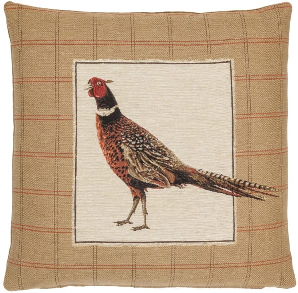 Strutting Pheasant Right Tapestry Cushion - 46x46cm (18