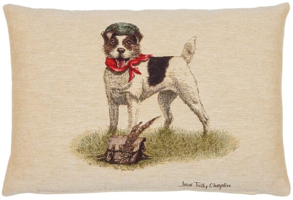 Master Jack Russell Cushion with Feather Filler - 33x46cm (13