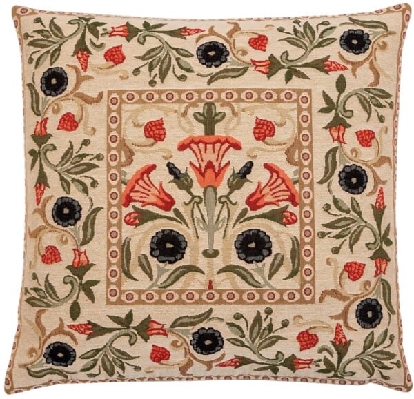 Primrose Cream Tapestry Cushion - 46x46cm (18