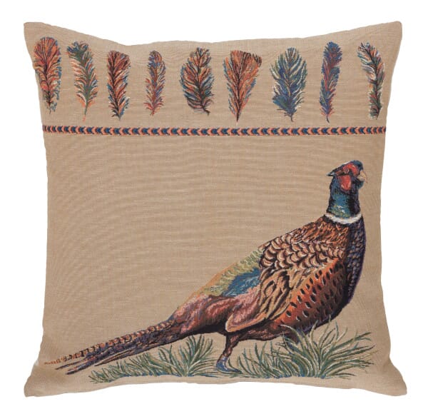 Pheasant Tapestry Cushion - 46x46cm (18