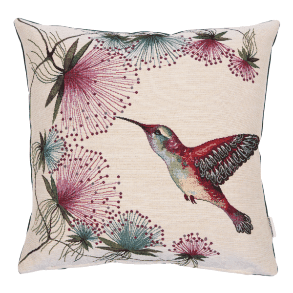 Hummingbird II Woven Cushion - 42x42cm (17