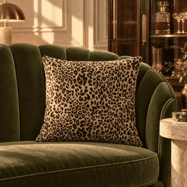 Leopard Tapestry Cushion - 46x46cm (18
