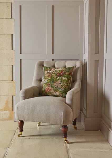 Horse & Hounds Tapestry Cushion - 46x46cm (18