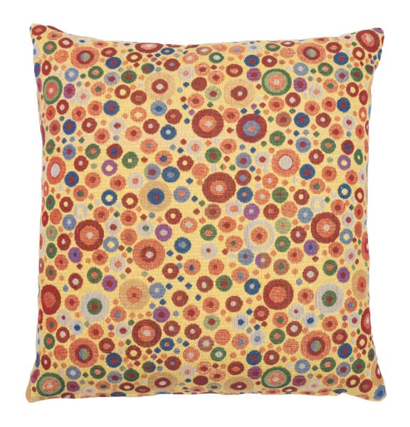 Klimt Circles Tapestry Cushion - 46x46cm (18