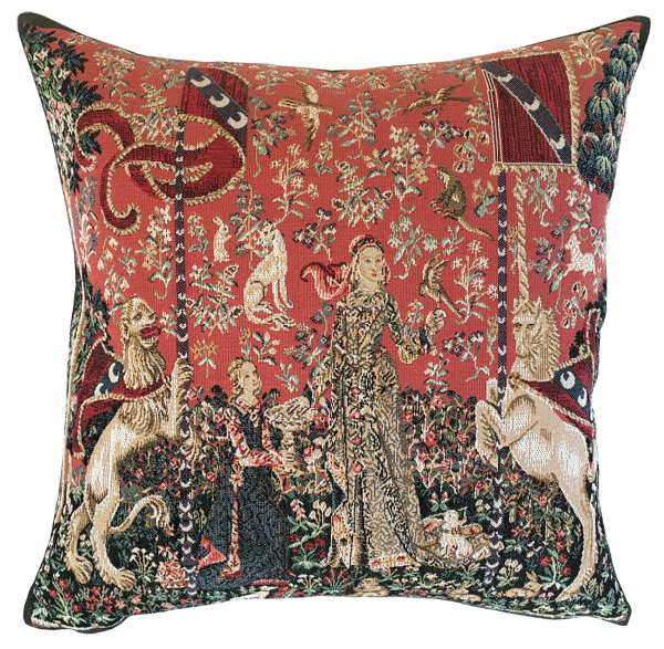Lady & Unicorn Taste Tapestry Cushion - 46x46cm (18