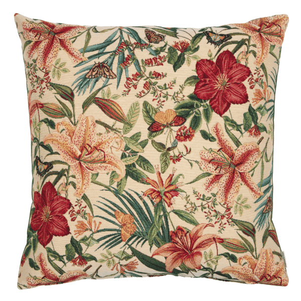 Exotic Garden Woven Cushion with Fibre Filler - 55x55cm (22
