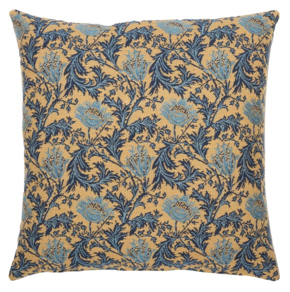 Anemone Gold Tapestry Cushion - 46x46cm (18