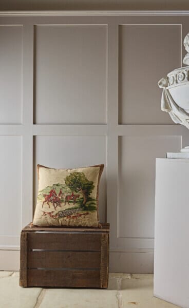 English Hunt II Tapestry Cushion - 46x46cm (18