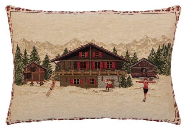 Nordic Lodge Cushion with Feather Filler - 33x46cm (13