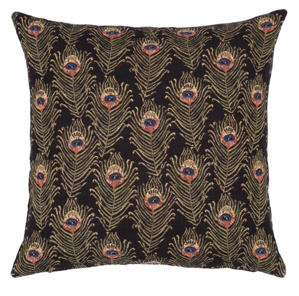 Peacock Feathers Tapestry Cushion - 46x46cm (18