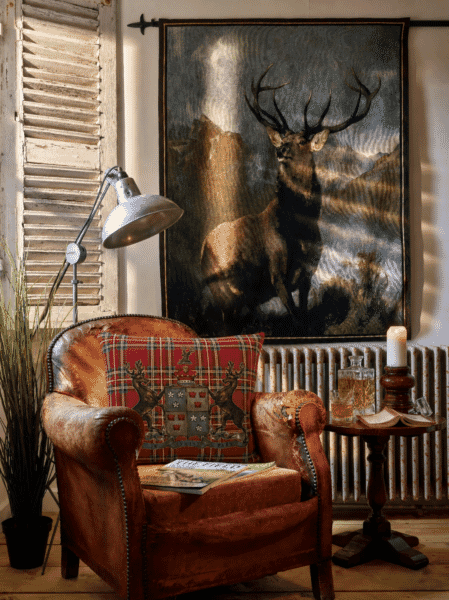 Highland Heritage Red Tapestry Cushion - 46x46cm (18