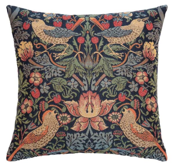 Strawberry Thief Classic Cushion with Feather Filler - 33x33cm (13