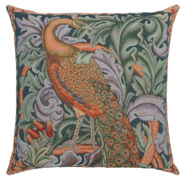 Morris Peacock Right Regular Cushion with filler - 46x46cm (18