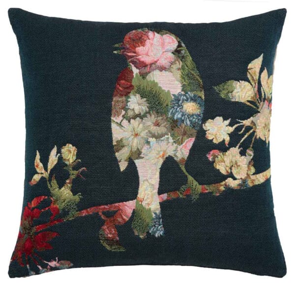 Flower Bird Regular Cushion with filler - 46x46cm (18