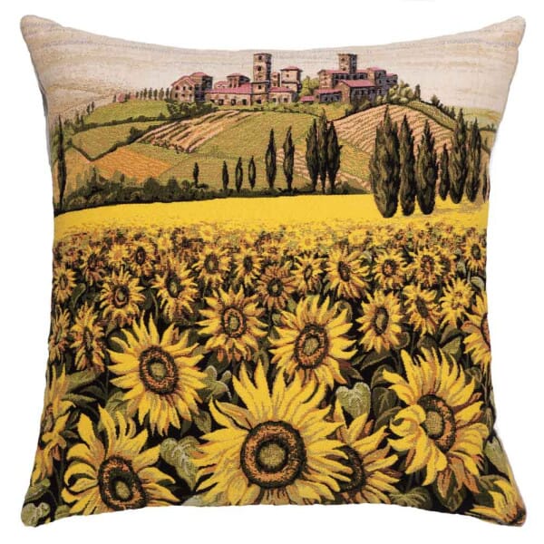 Sunflowers of Tuscany Cushion with filler - 46x46cm (18