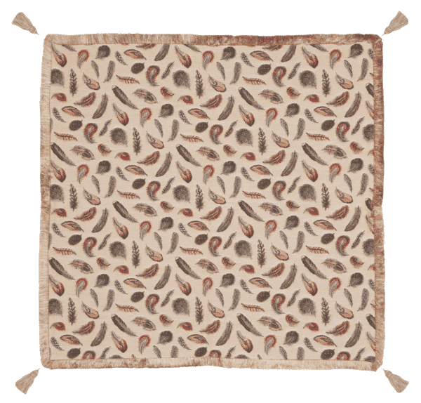 Feathers Tapestry Throw - 140 x 140cm (55