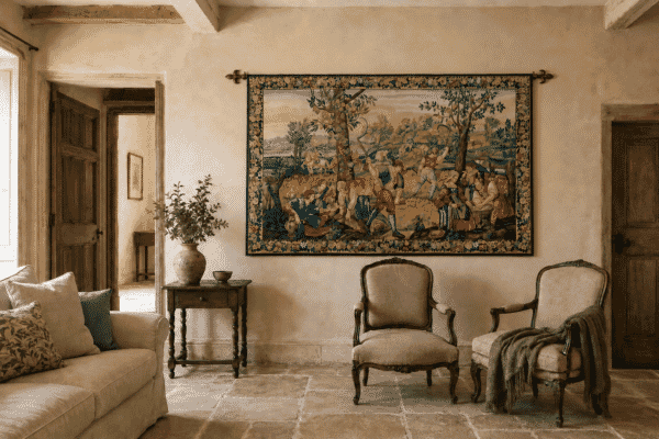 Les Moissonneurs Handwoven Tapestry - 167 x 250 cm (5'6