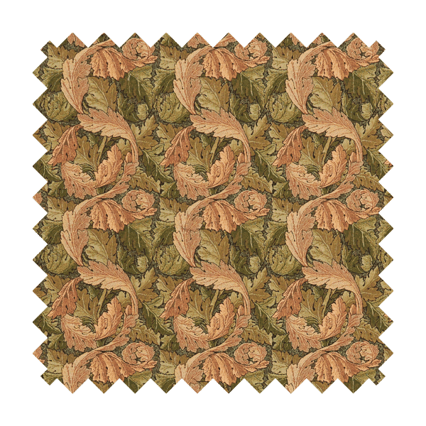 Acanthus Leaf Gold Tapestry Fabric