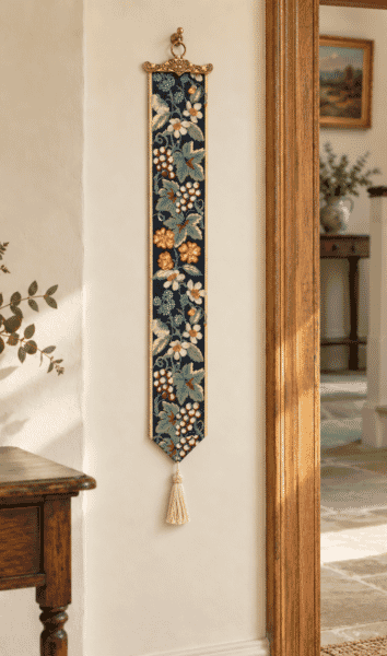 Vines Blue Bellpull - Last few remaining!